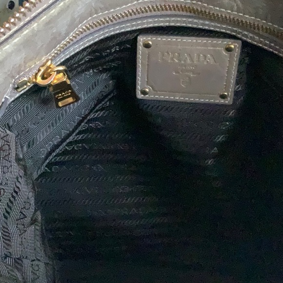 Host Pic✨🤎Prada Vitello Shine Leather Hobo Taupe - Picture 16 of 16